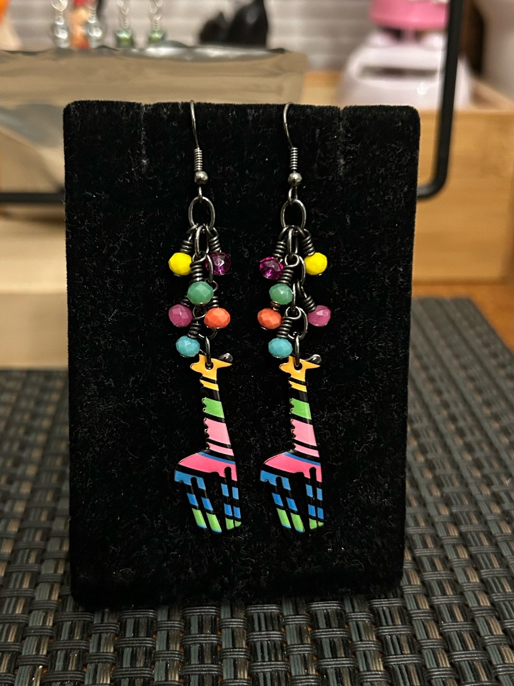 Colorful Giraffe Cha Cha Earrings